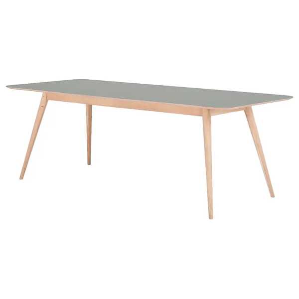 Esstisch Viggo 220 x 90 cm Grün/Olivgrün/Eiche