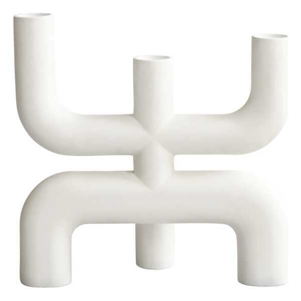 101 Copenhagen Cobra Kerzenständer 25 x 25 cm Bone White