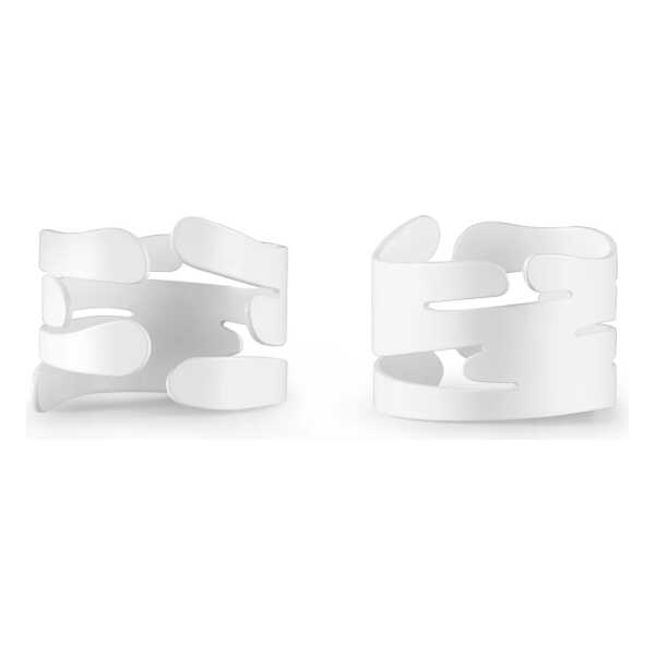 Alessi - Barkring Serviettenhalter, weiß (2er-Set)