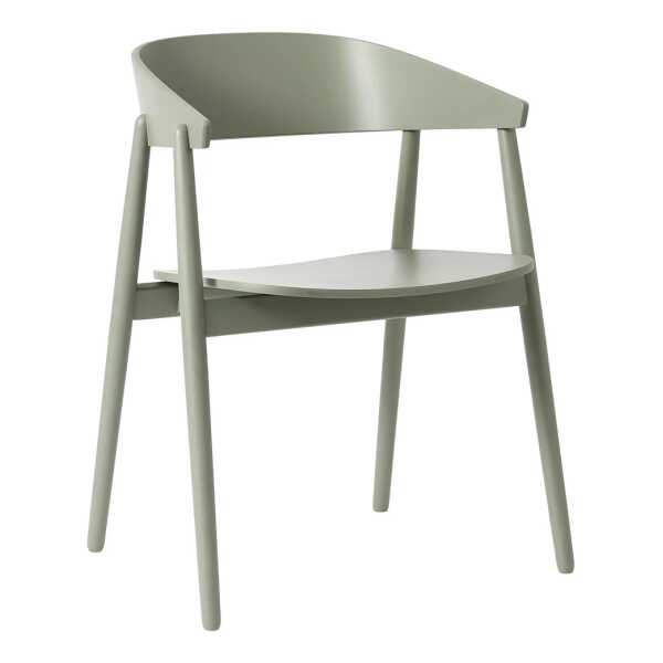 Andersen Furniture - AC2 Stuhl, Buche / grün RAL 7033 lackiert
