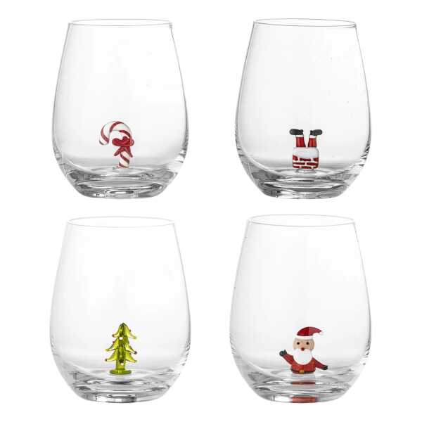 Bloomingville Misa Trinkglas 56 cl 4-teilig Weihnachten
