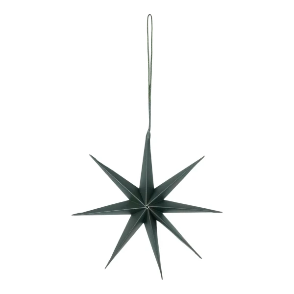Broste Copenhagen - Christmas Star Deko-Anhänger, Ø 15 cm, deep forest