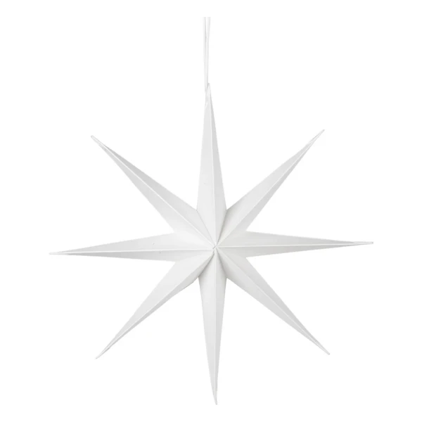 Broste Copenhagen - Christmas Star Deko-Anhänger, Ø 50 cm, weiß