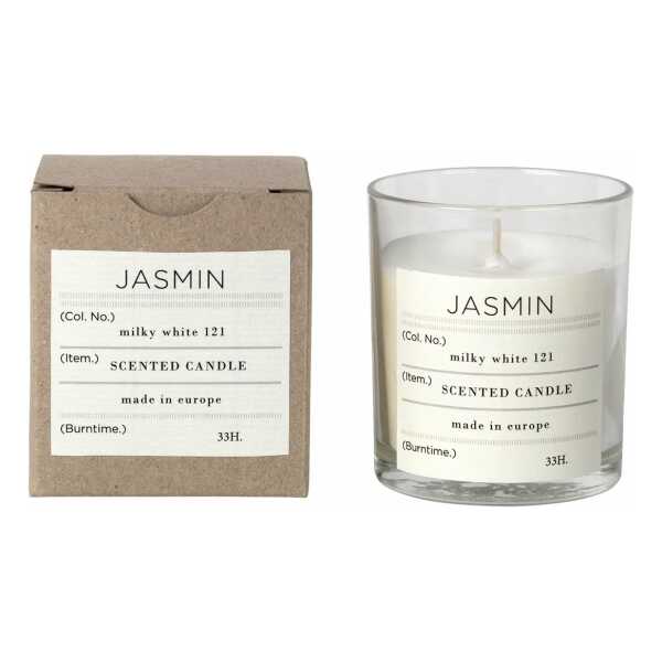 Broste Copenhagen - Jasmin Duftkerze, Ø 8 x H 8 cm, weiß