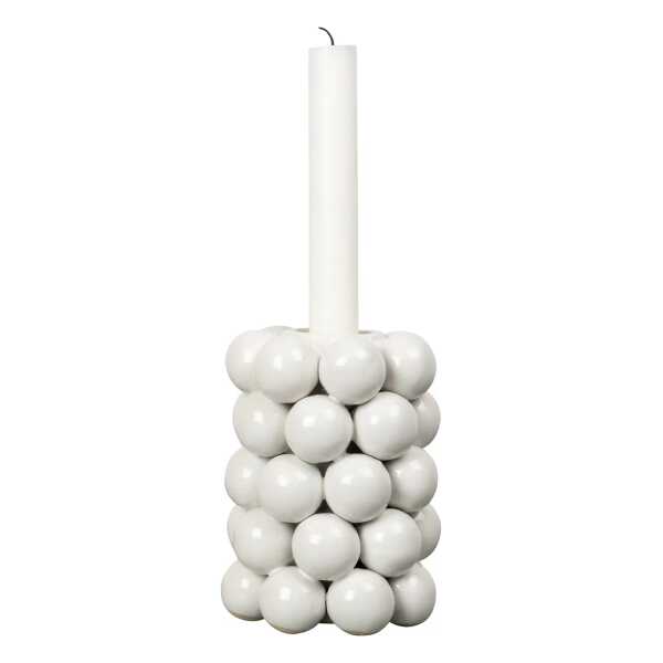 Byon Globe Kerzenhalter 13,5cm Weiß