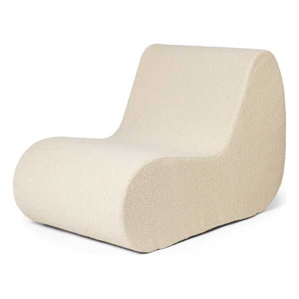 Ferm Living - Rouli Center Modul Sessel, off-white (Pure Bouclé)