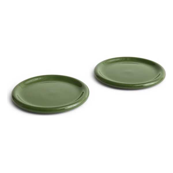 HAY - Barro Teller Ă 24 cm, grĂŒn (2er-Set)