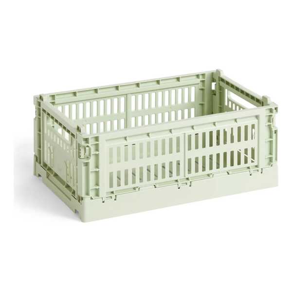 HAY - Colour Crate Korb S, 26,5 x 17 cm, mint, recycled