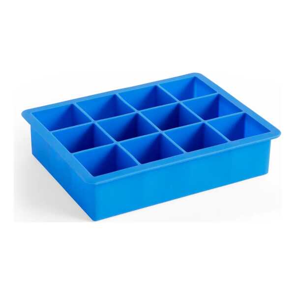 HAY - Silikon Eiswürfelbereiter rechteckig XL, blau