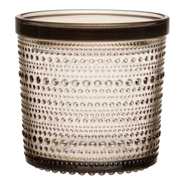 Iittala Kastehelmi Dose groß Leinen