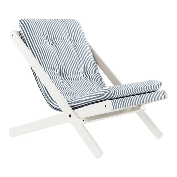 Karup Design - Boogie Klappstuhl, weiß lackiert / beach blue