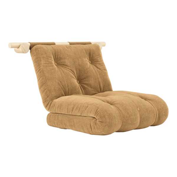 Karup Design - Hooked Schlafsessel inkl. Bravo Matratze 75 x 200 cm, fudge brown