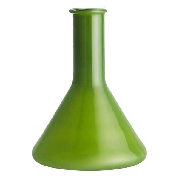 Kosta Boda Lab Messglas Vase 18,5 cm Grün
