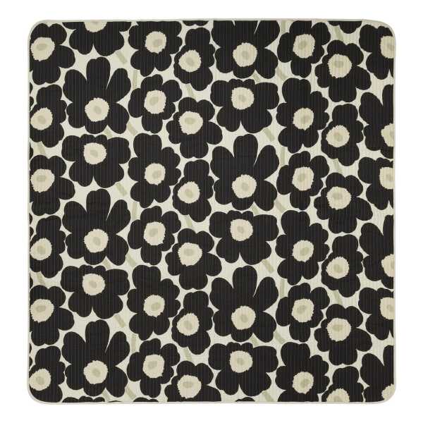 Marimekko - Unikko Tagesdecke, 260 x 260 cm, charcoal / sand