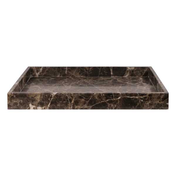 Mette Ditmer - Marble Tablett, 30 x 40 cm, braun