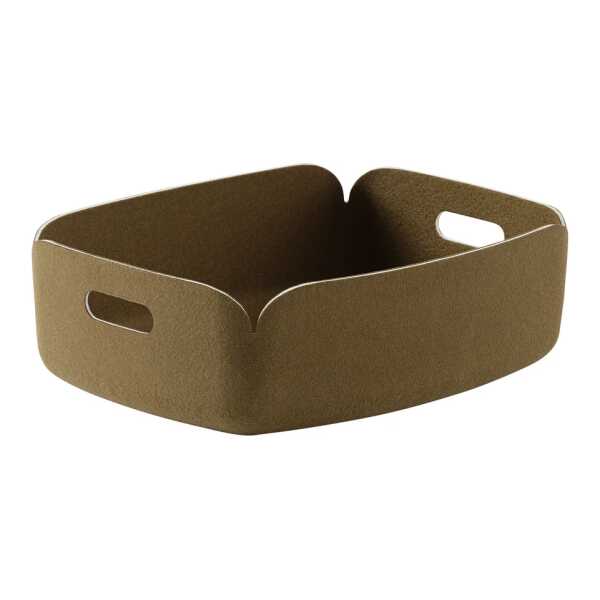 Muuto - Restore Tablett 40 x 31 cm, braun-grün