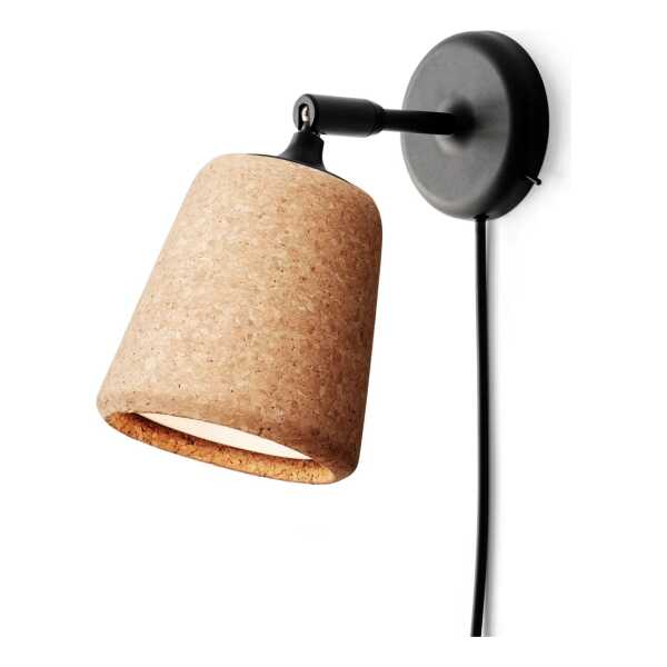 New Works Material Wandleuchte Natural cork
