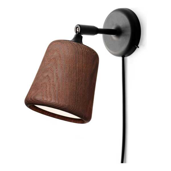 New Works Material Wandleuchte Smoked oak