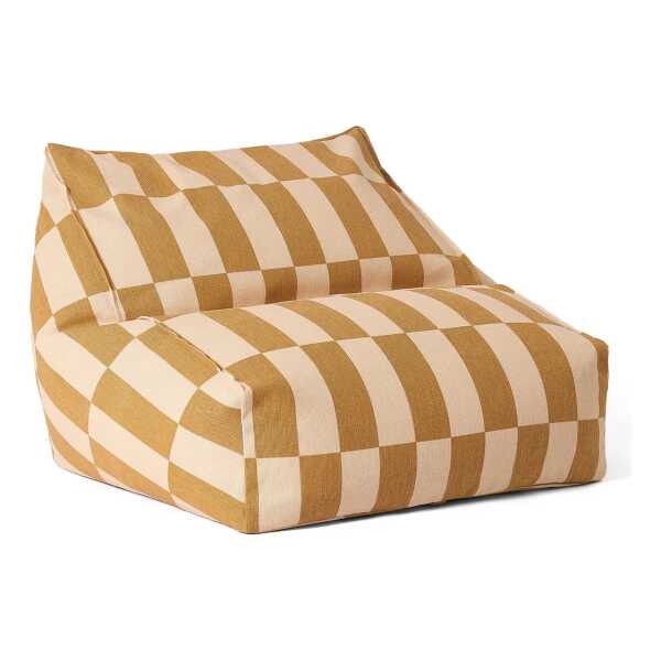 Nobodinoz - Vibes Sitzsack, L 74 x H 40 cm, senf / sand
