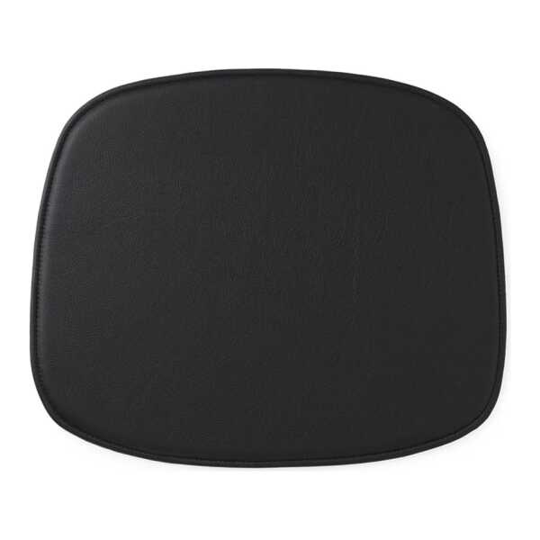 Normann Copenhagen - Sitzkissen zum Form Stuhl, Leder schwarz