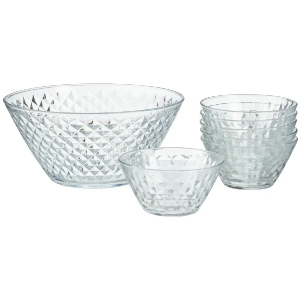 Peill+Putzler Schalenset 7-teilig ROMBO ¦ transparent/klar ¦ Glas ¦ Maße (cm): B: 29,9 H: 23,6 T: 24.0 Geschirr > Schalen - Höffner