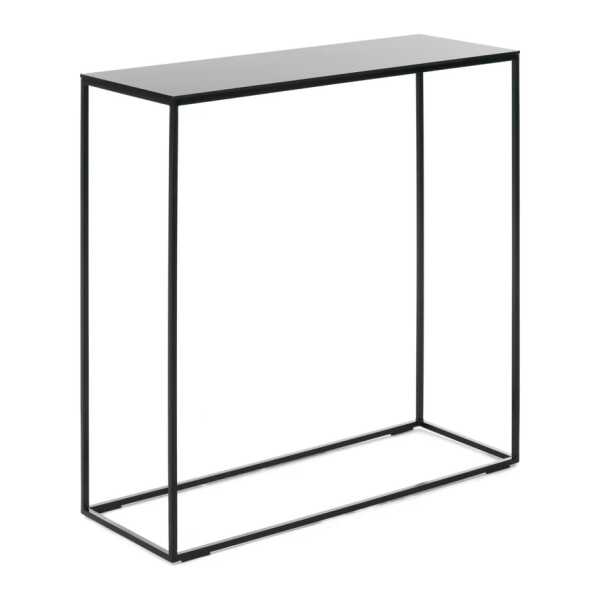 Schönbuch - Rack Konsolentisch, pulverbeschichtet schwarz / Glasplatte schwarz