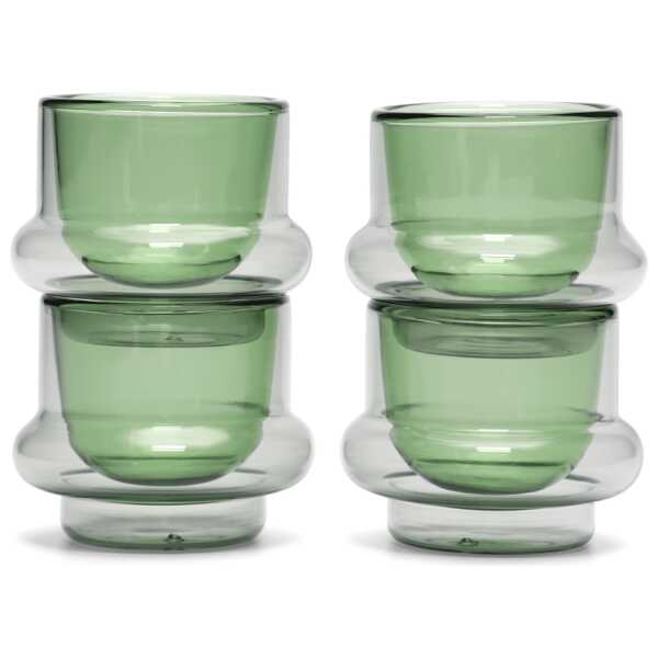 Tom Dixon Bump Espressotasse 5 cl 4er-Pack Green