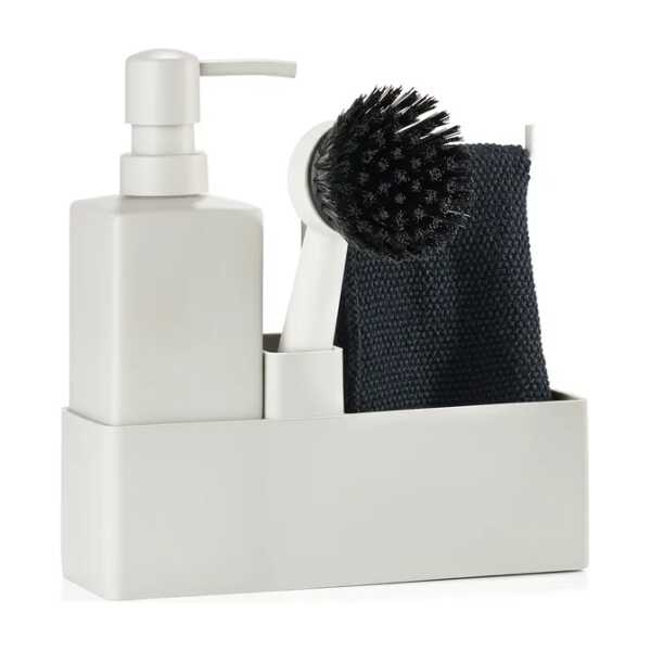 Zone Denmark Geschirrset mit Geschirrtuch Warm grey