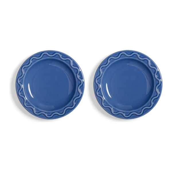 &klevering - Mochi Teller, Ø 17,5 cm, blau (2er-Set)