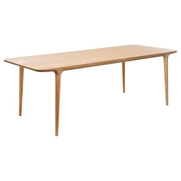 Massiver Esstisch 180 x 90 cm Braun/Eiche