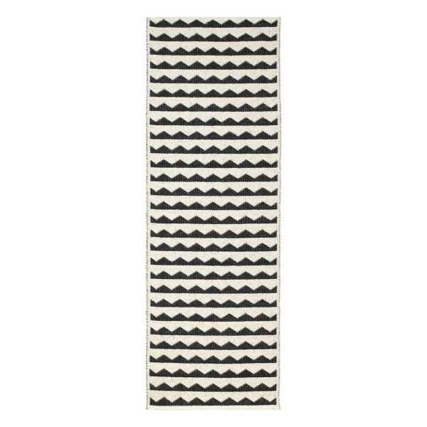 Brita Sweden Gittan schwarzer Teppich 70 x 200 cm