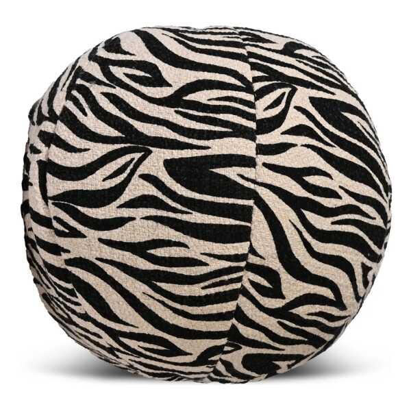 Byon Anima Kissen Ø35 cm Zebra-schwarz