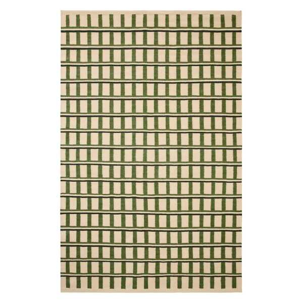 Chhatwal & Jonsson Mysore Wollteppich Off white-green-dark green, 230x320 cm