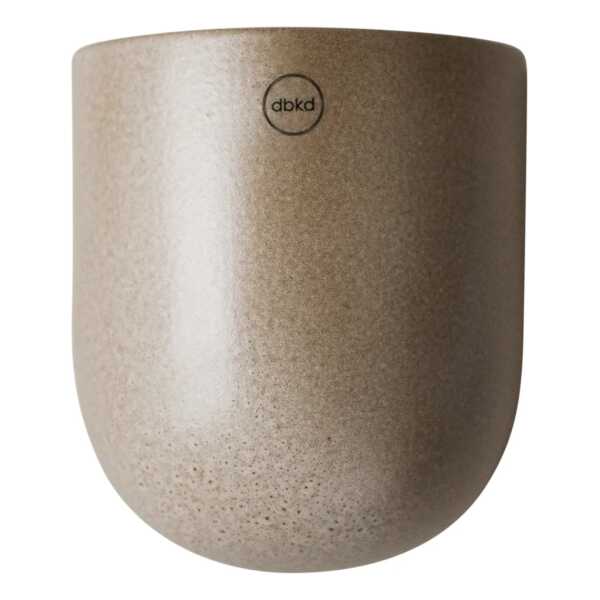 DBKD Wandhängender Blumentopf beige Large 17 cm