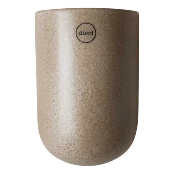 DBKD Wandhängender Blumentopf beige Medium 15 cm