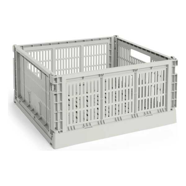 HAY Colour Crate L Quadrat 42x42 cm Grey