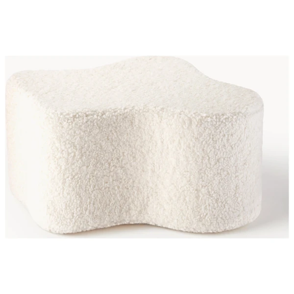 Handgefertigter Kinder-Pouf Cloud aus Teddy