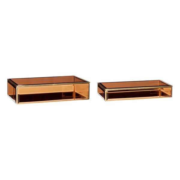 Hübsch Box large 2er-Pack Messing