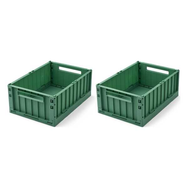 LIEWOOD - Weston Aufbewahrungsbox, M, dusty ivy (2er-Set)
