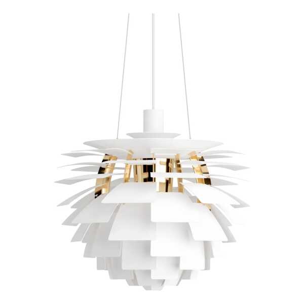 Louis Poulsen PH Artichoke Pendelleuchte Ø48cm Soft white-brass metallised
