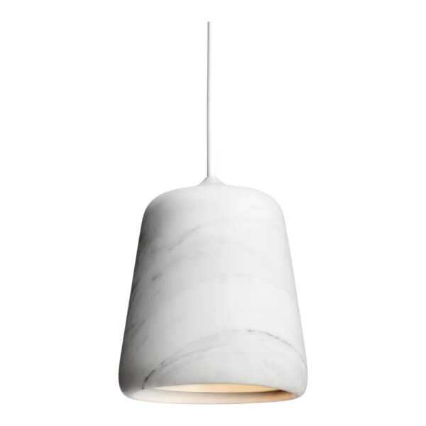 New Works Material Pendelleuchte White marble