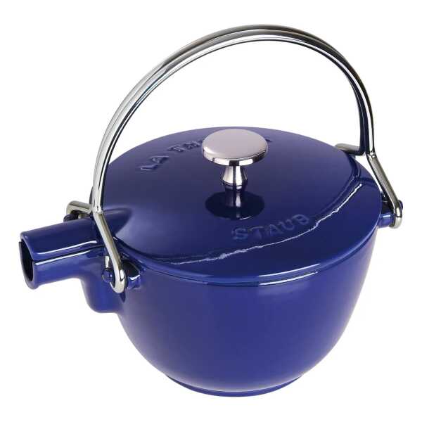 STAUB Staub Teekanne Gusseisen rund 1,15 L Dunkelblau