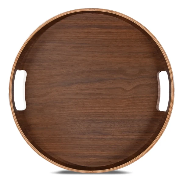 Sagaform Hanna runde Tablett Ø35 cm Dunkelbraun