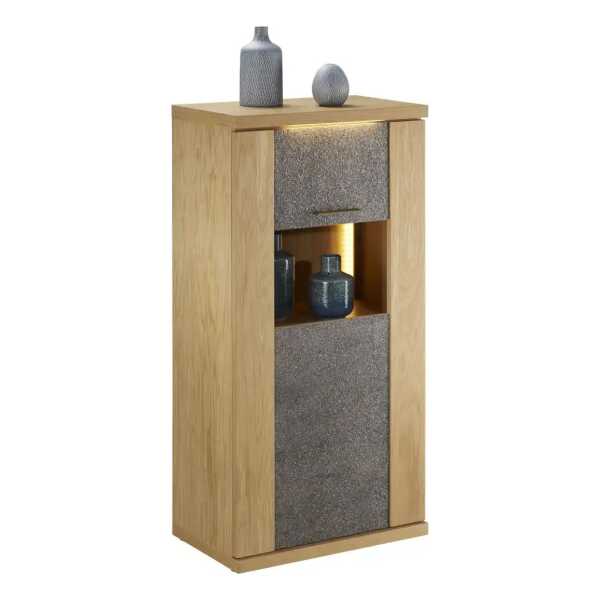 Woodford Vitrine Rock ¦ holzfarben ¦ Maße (cm): B: 65 H: 131 T: 42.0 Schränke > Vitrinen - Höffner