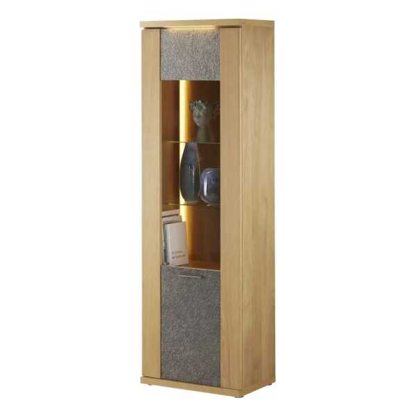 Woodford Vitrine Rock ¦ holzfarben ¦ Maße (cm): B: 65 H: 208 T: 42.0 Schränke > Vitrinen - Höffner