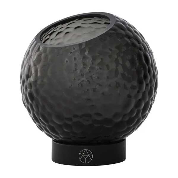 AYTM - Globe Bubbles Teelichthalter Ø 10 cm, schwarz / schwarz