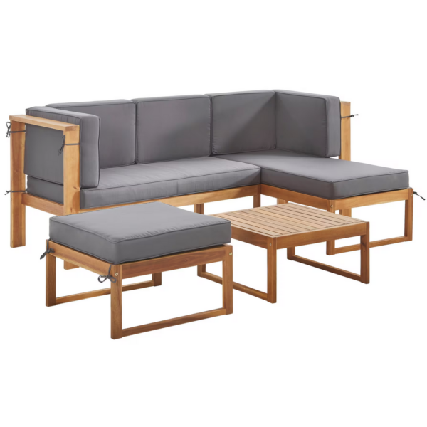 Ambia Garden LOUNGEGARNITUR Grau, Akazie