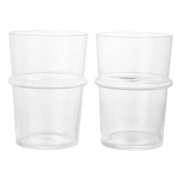 Ferm Living Boya Trinkglas hoch 45 cl 2er-Pack. Clear
