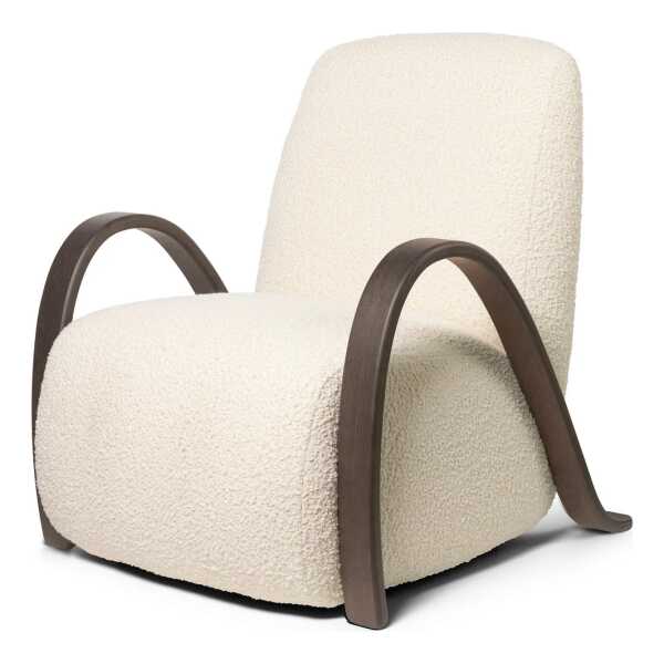 Ferm Living - Buur Lounge Chair, Nordic Boucle, off-white