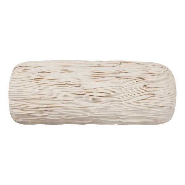 Ferm Living Falda Smocked Bolster Zylinderkissen Undyed